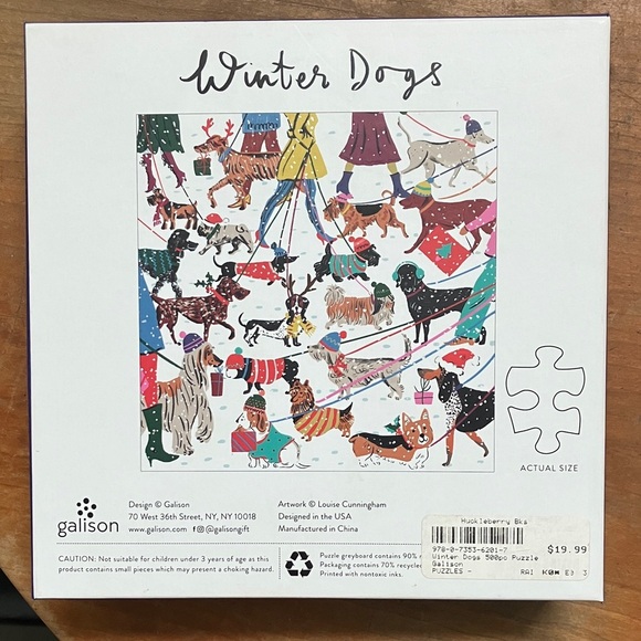 Galison Festive Dogs 500-Piece Puzzle - Multicolor - Picture 4 of 10